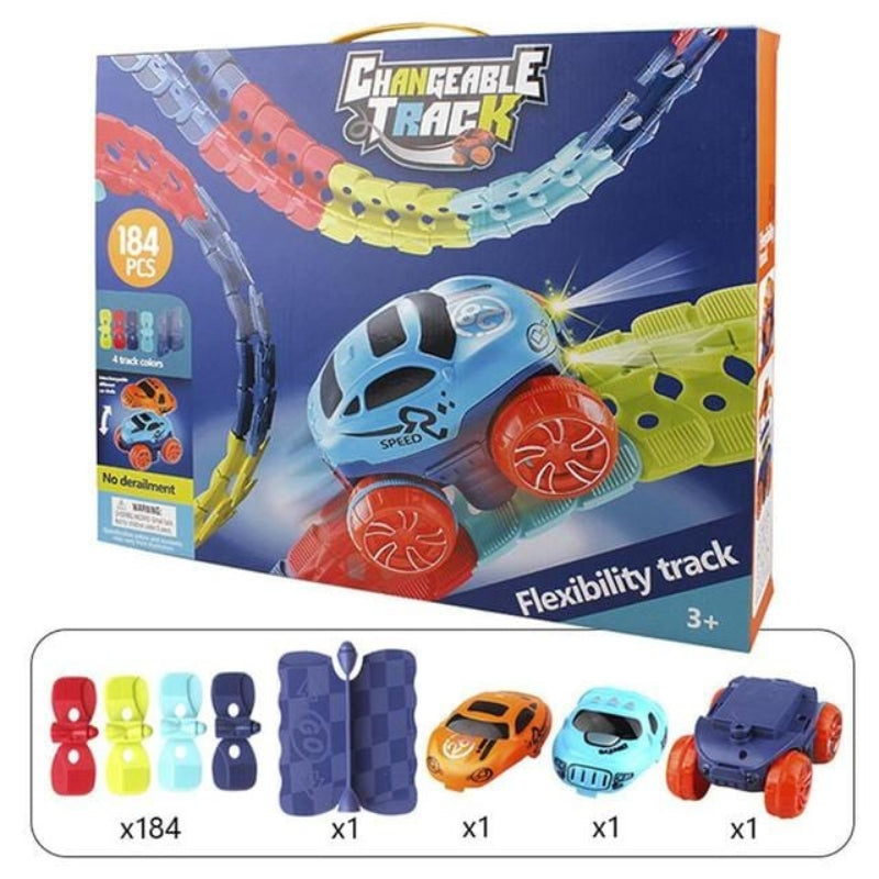 Piste de Course Voiture Magnétique pour Enfants