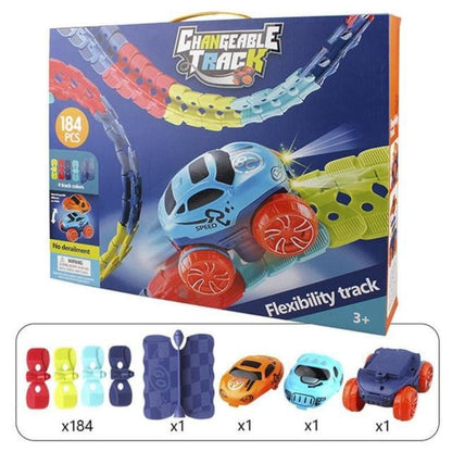 Piste de Course Voiture Magnétique pour Enfants