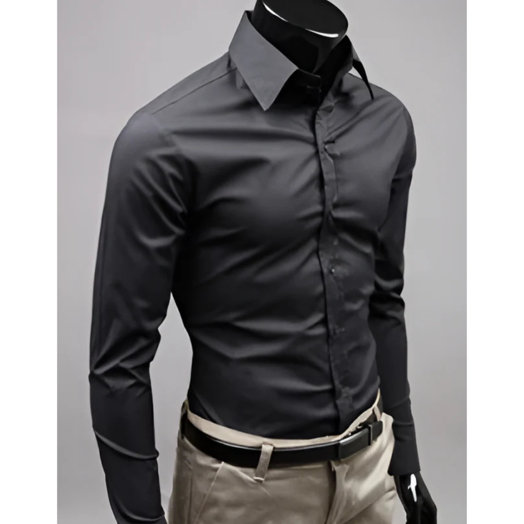 Chemise Homme Slim Manches Longues Classique