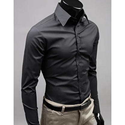 Chemise Homme Slim Manches Longues Classique