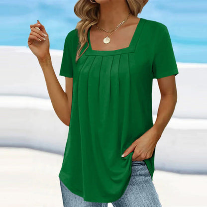 Blouse Femme Manches Courtes Été Léger