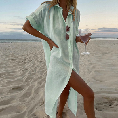 Robe Chemisier Élégante pour Femme - Douce et Polyvalente
