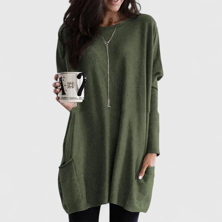 Robe Décontractée Femme à Manches Longues