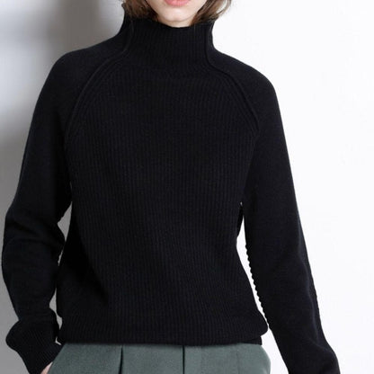 Pull Femme Col Roulé Doux et Chaud pour Automne