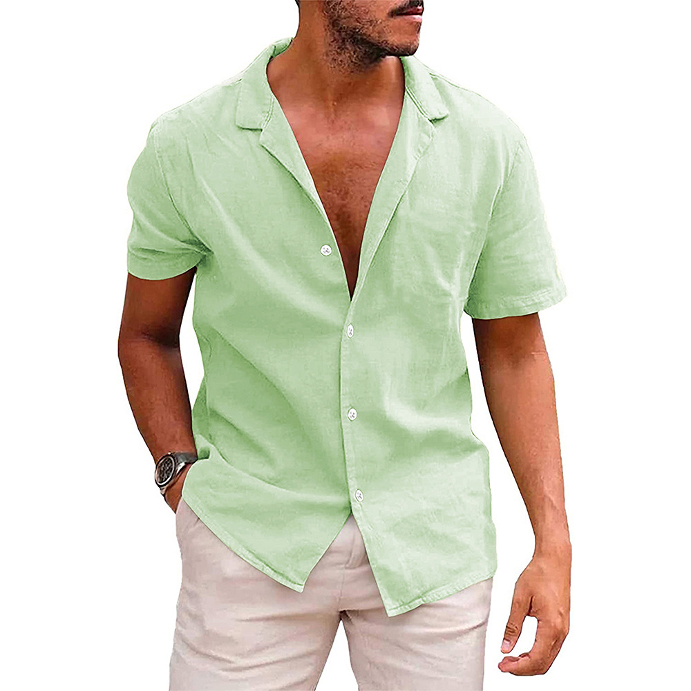 Chemise Homme Décontractée pour Été