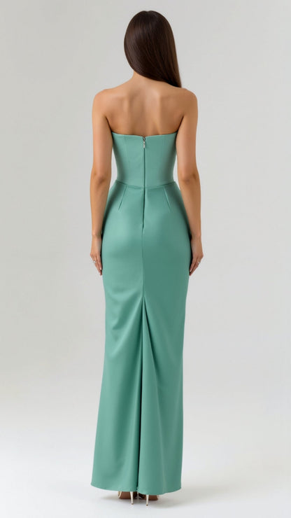 Robe de cérémonie femme longue pour invitées de mariage