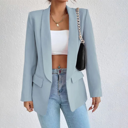 Blazer Femme Chic Grande Taille Longue Manche