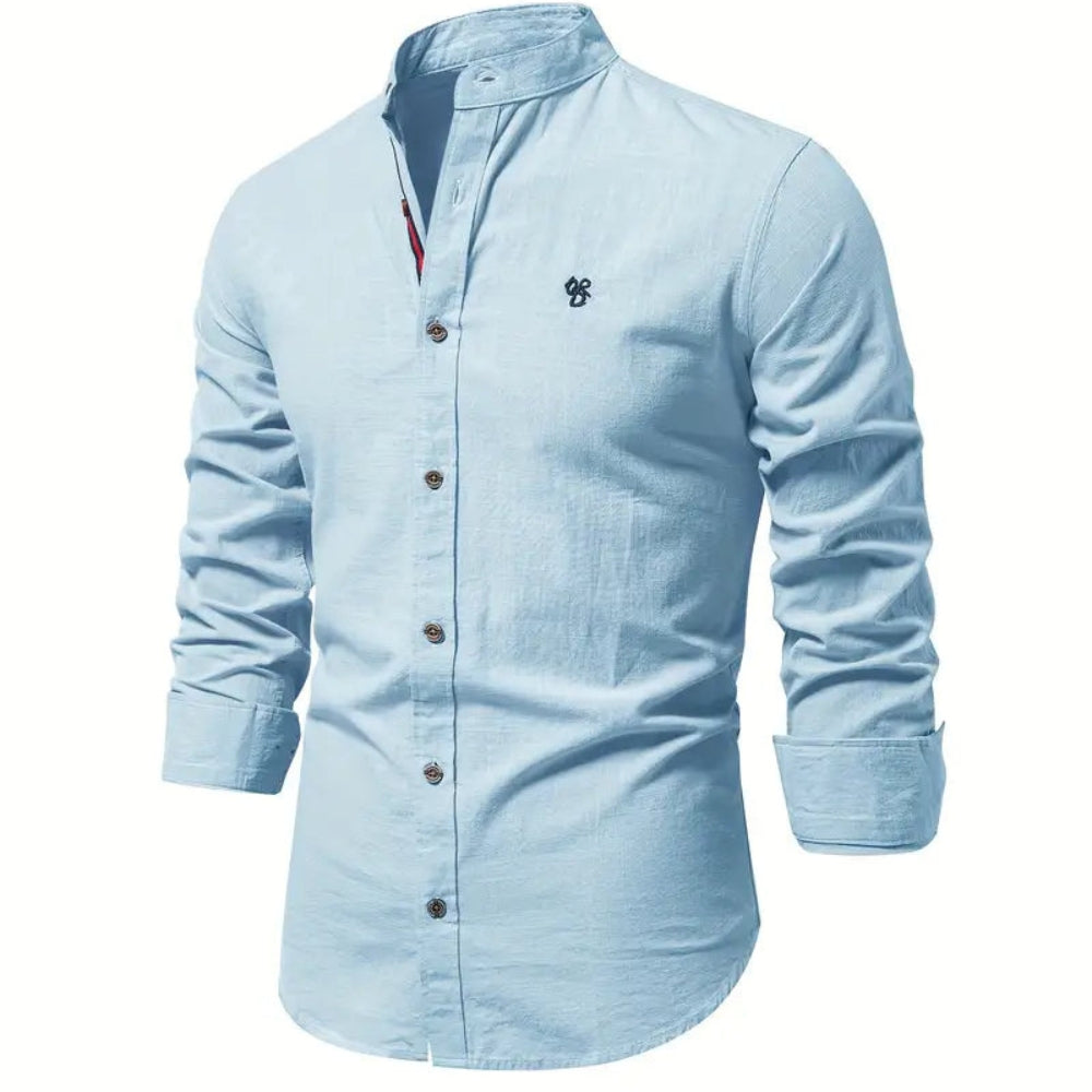 Chemise Homme à Manches Longues en Coton Doux