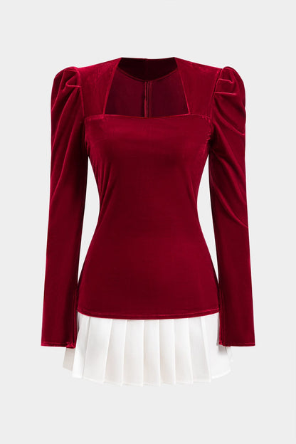 Top en Soie Plissée Élégant pour Femme - BerlinGlamour