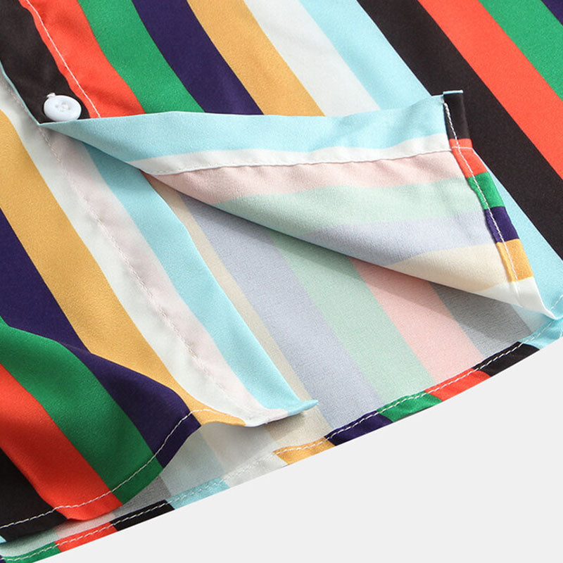 Chemise Homme Rayée Vintage Style