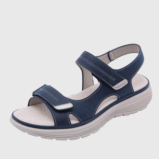Sandale Femme à Bout Ouvert et Fermeture Velcro - BerlinGlamour
