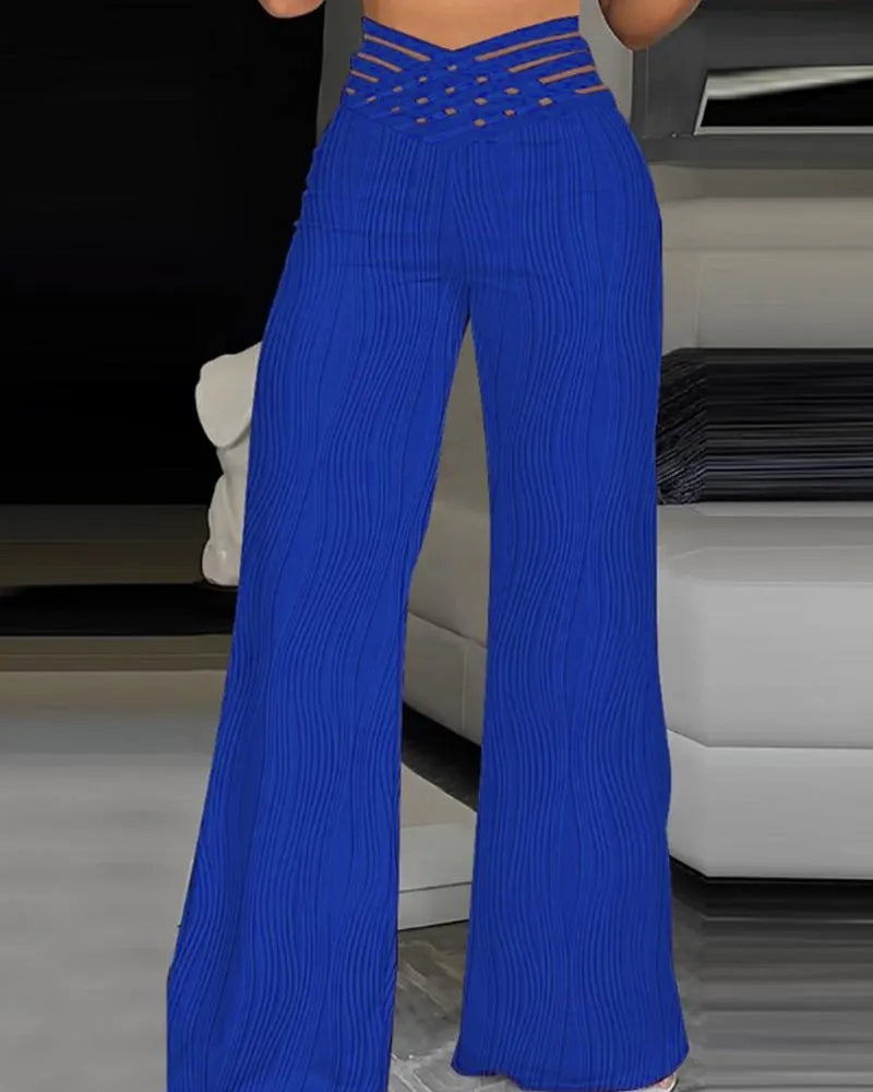 Pantalon femme taille haute confort et élégant