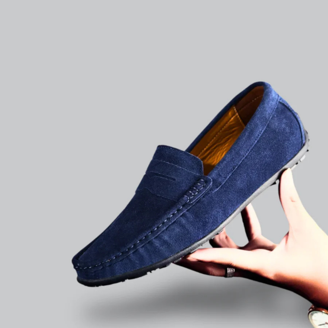 Mocassin Homme Cuir Noir Élégant