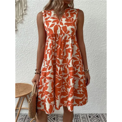 Robe Été Femme Courte Sans Manches