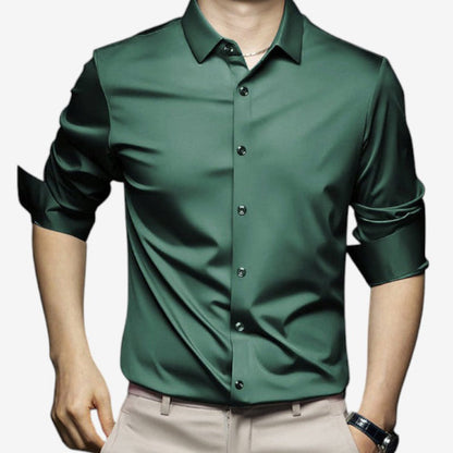 Chemise décontractée Manches Longues Boutonnées Relaxe - PanierRoyale