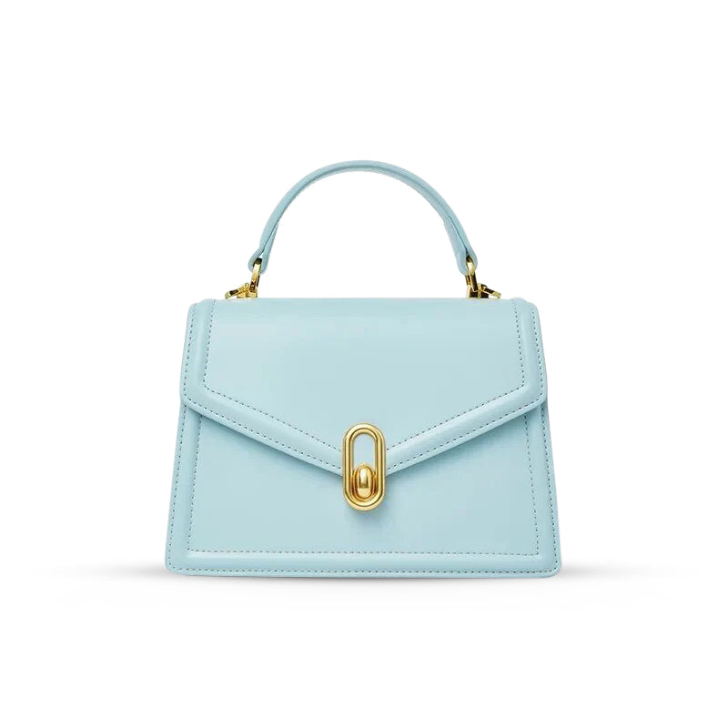 Sac à Main Femme Structuré avec Poignée et Fermeture Or