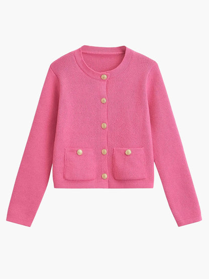 Cardigan Élégant avec Poches Détail