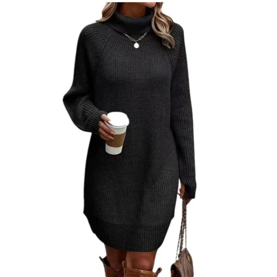 Robe Grande Taille Pour Femme à Col Montant - PanierRoyale