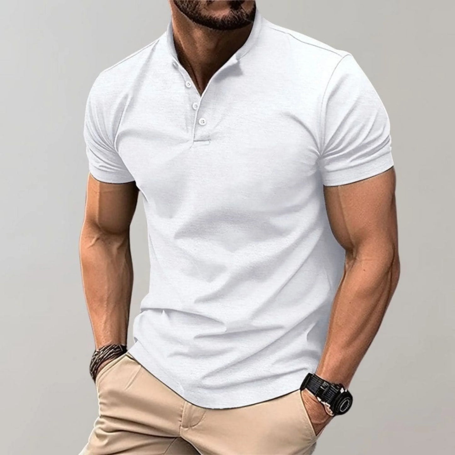 Chemise Polo Homme Casual Élégante