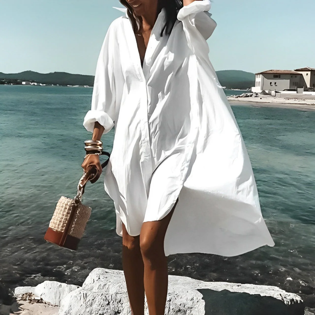 Robe Polo Féminine Manches Longues Chic - PanierRoyale