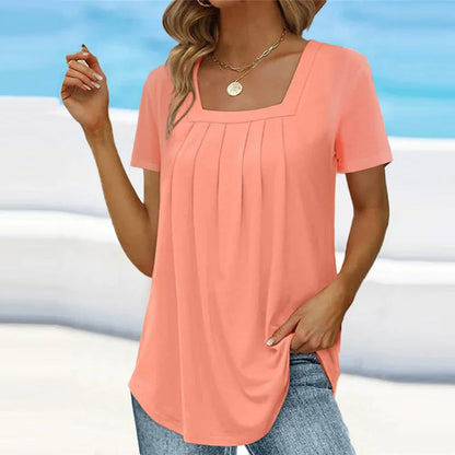 Blouse Femme Manches Courtes Été Léger
