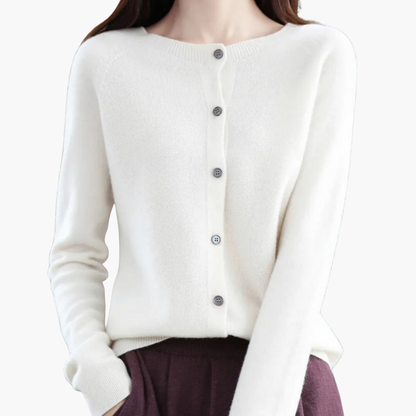 Gilet Féminin Rose Pastel Boutons Décoratifs