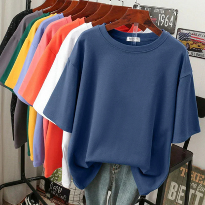 T-shirt femme oversize en coton doux et confortable