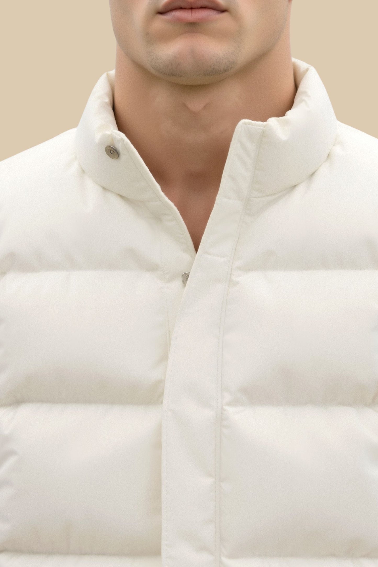 Veste polaire homme légère beige clair
