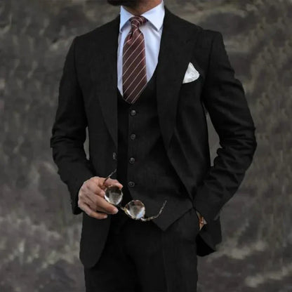 Costume Homme Léger 3 Pièces avec Col Reversible