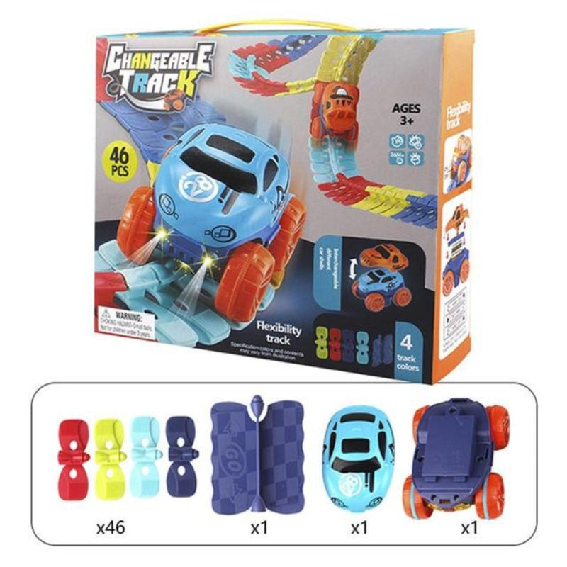 Piste de Course Voiture Magnétique pour Enfants - PanierRoyale