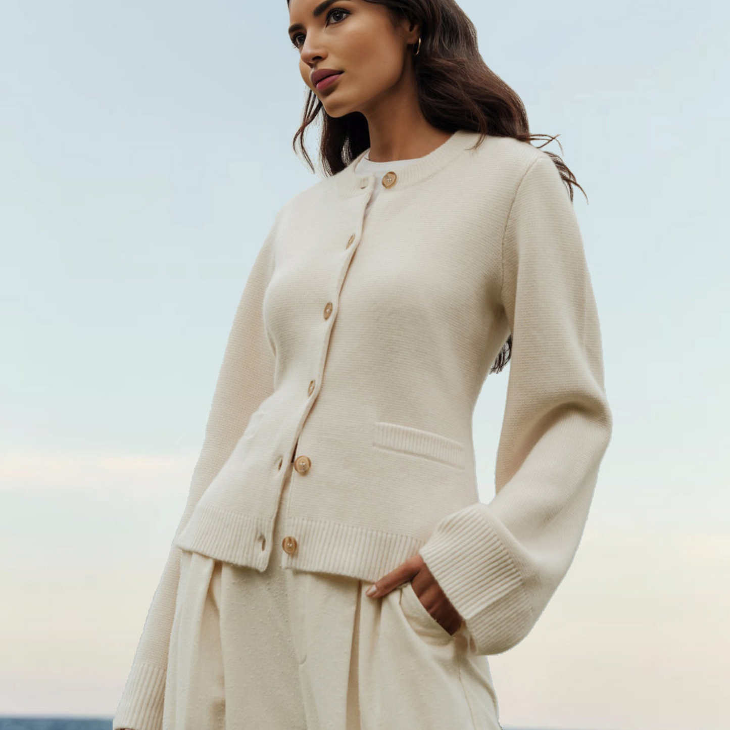 Cardigan Femme Douillet Décontracté À Boutons - luxestyle