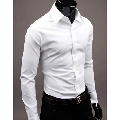 Chemise Homme Slim Manches Longues Classique