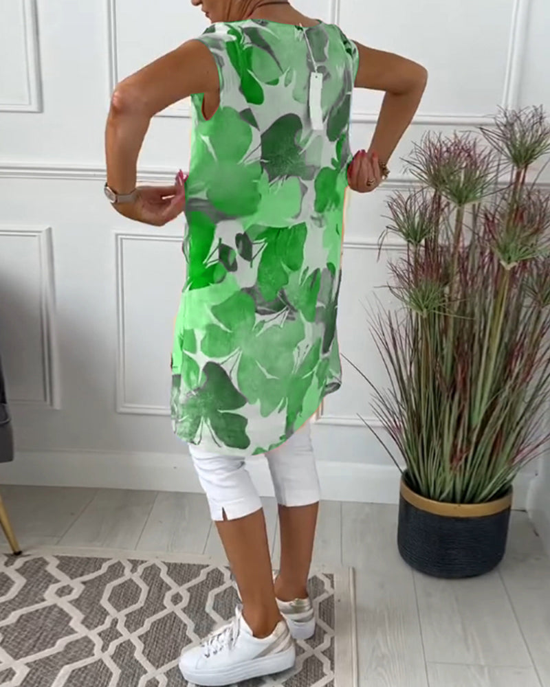 Robe Femme Fluide Imprimée Coupe Décontractée Estivale