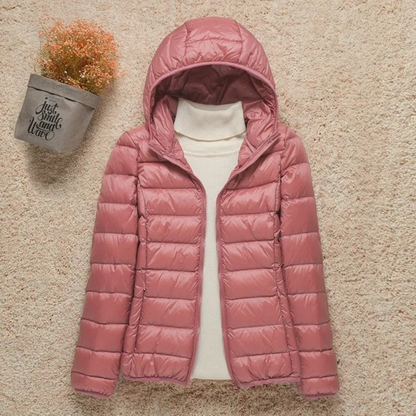 Veste Matelassée Femme Légère Capuche Fonctionnelle Coupe Ajustée