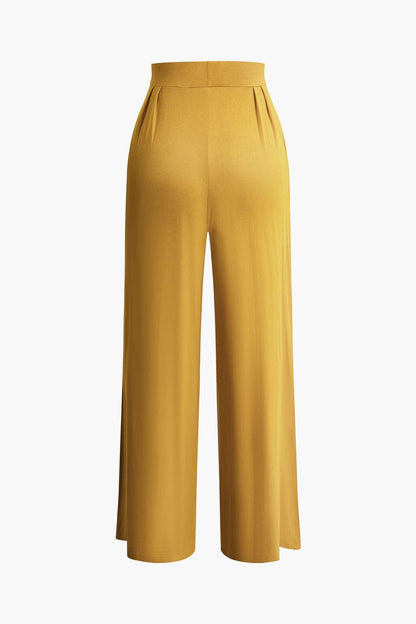 Ensemble Deux Pièces Élégant avec Bandeau et Pantalon Large