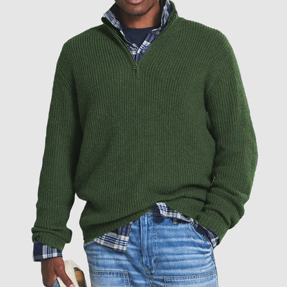 Pull Cashmere Homme Chic et Élégant avec Fermeture Éclair