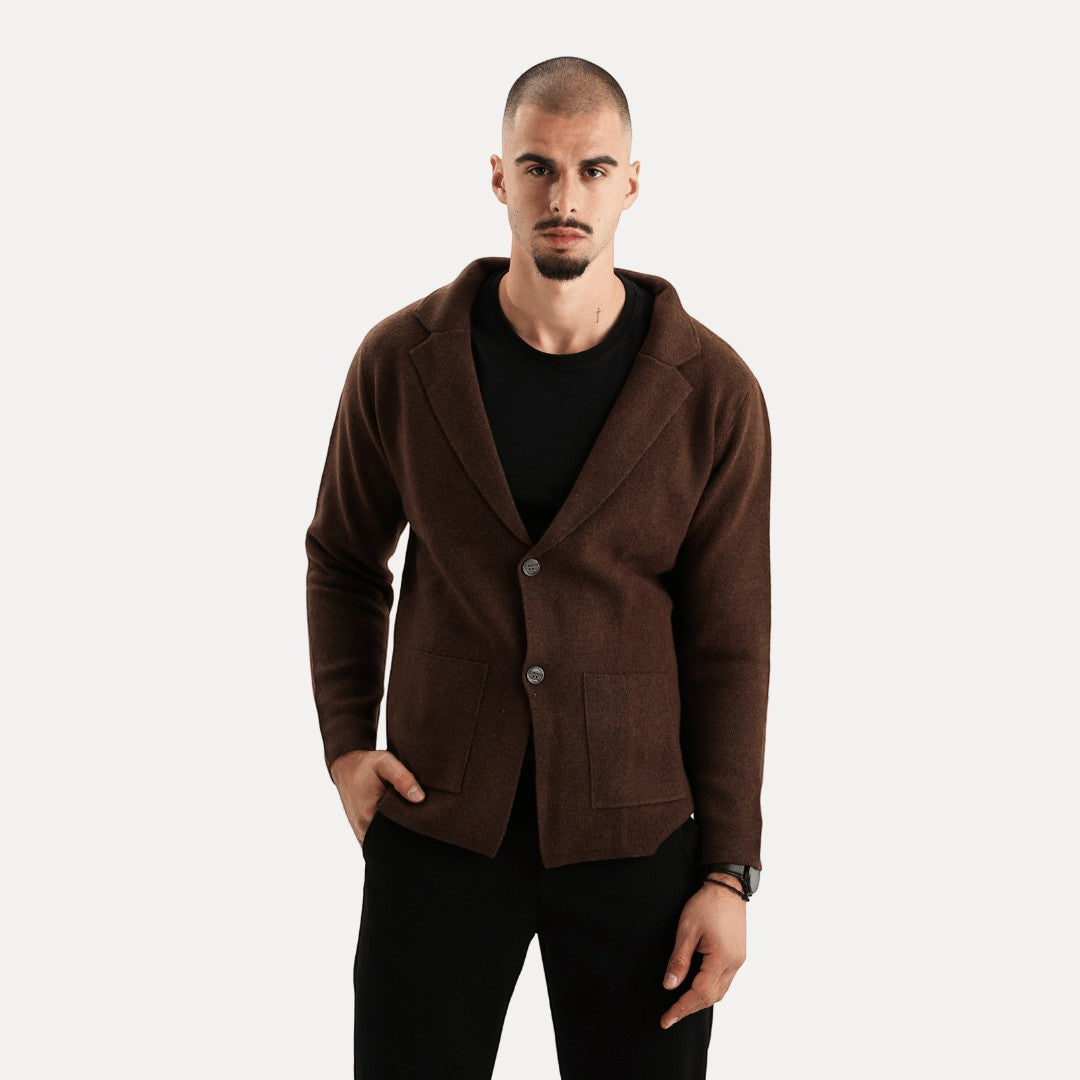 Cardigan Homme Hiver Longues Manches Chaud et Confortable