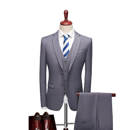 Costume Homme 3 Pièces Slim Fit Élégant pour Mariage ou Soirée