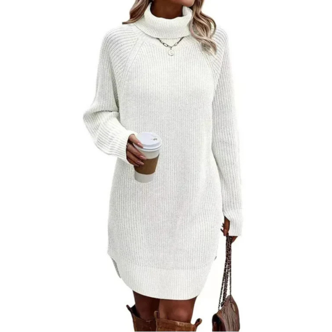 Robe Grande Taille Pour Femme à Col Montant