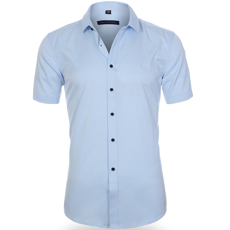 Chemise Homme Manches Courtes Marine Relaxed