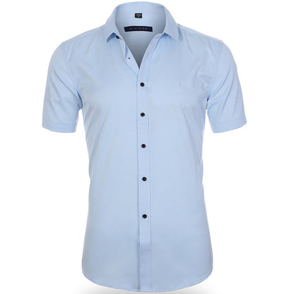 Chemise Homme Manches Courtes Marine Relaxed