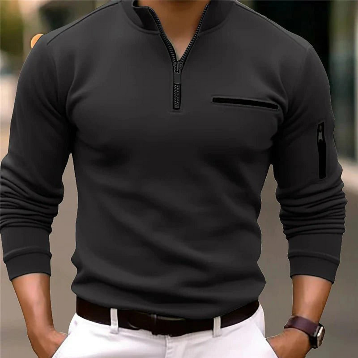 Pull Zippé Homme Chic et Pratique
