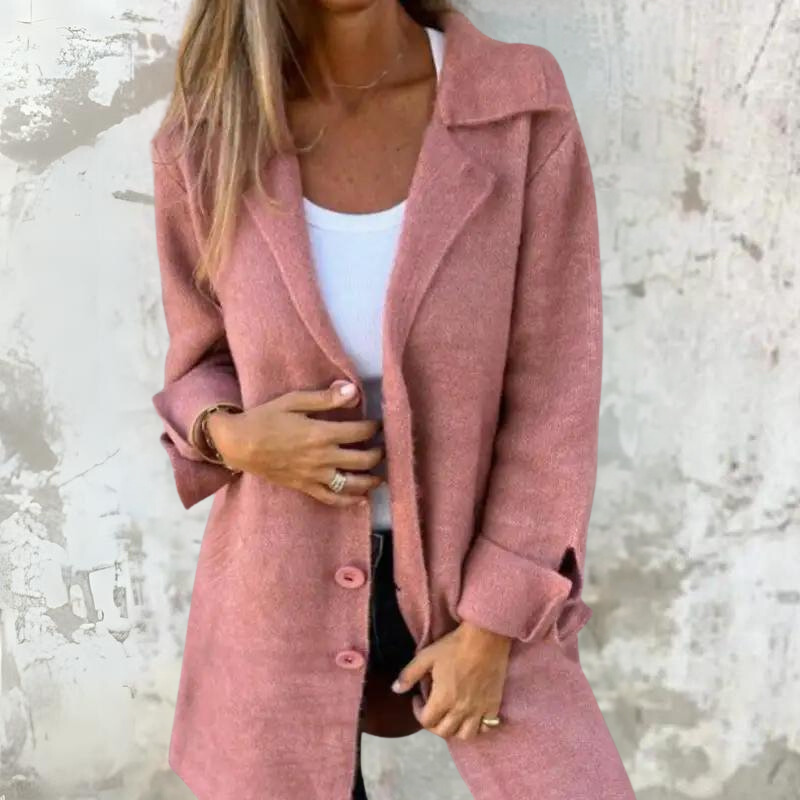 Manteau Femme Hiver Long Doublé Boutonné - PanierRoyale
