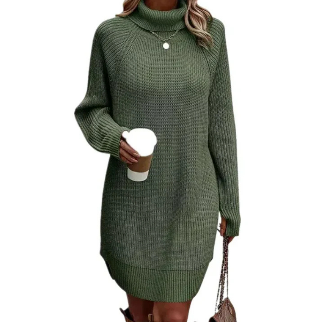 Robe Grande Taille Pour Femme à Col Montant