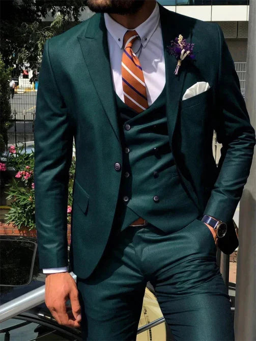 Costume Mariage Homme Classique Tailleur Noir Slim Fit