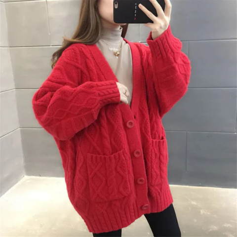 Gilet Tricot Femme Chaud et Doux pour Hiver