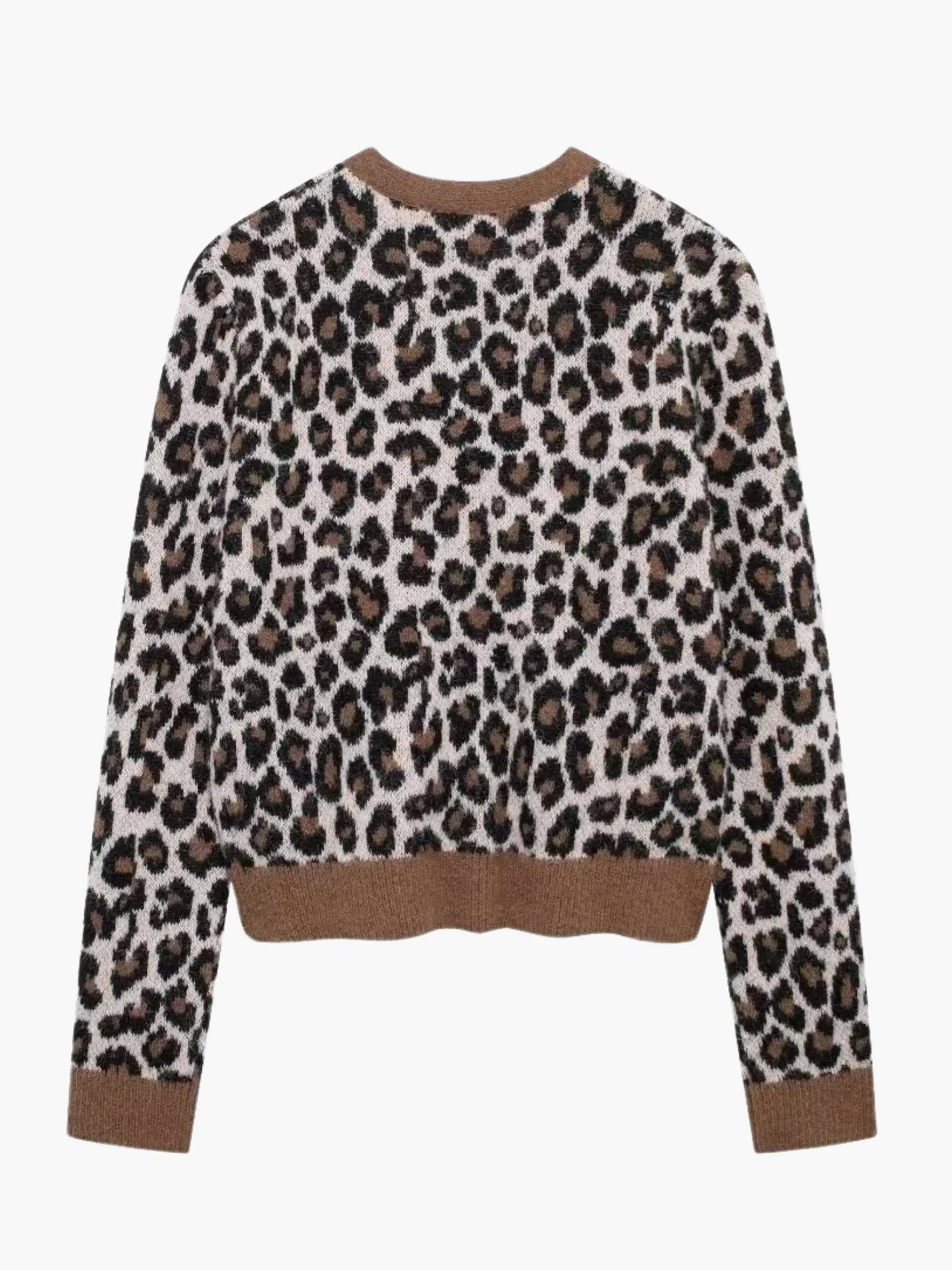 Cardigan Leopard Noir et Blanc Femme