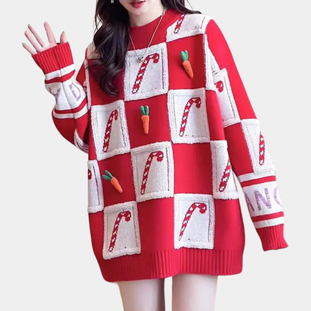 Pull Femme Hiver Tricot Chaud et Élégant