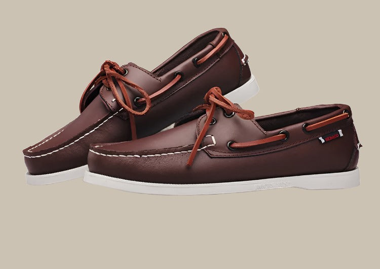 Chaussures Loafer Homme Cuir Ergonomique avec Lacets