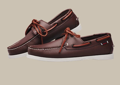 Chaussures Loafer Homme Cuir Ergonomique avec Lacets